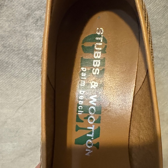 Stubbs and Wooton straw raffia crab embroidered Loafers Sz 6.5. - Picture 9 of 9